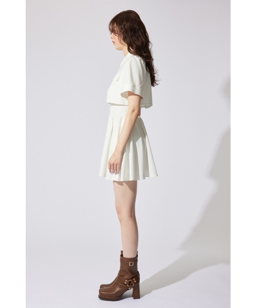 rienda ワンピース バストフレアミニワンピース 半袖 夏服