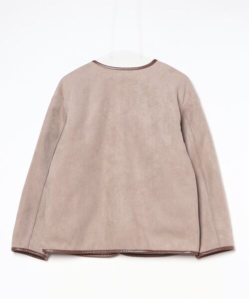 「Eprouve」 ノーカラージャケット M ブラウン レディース_画像2