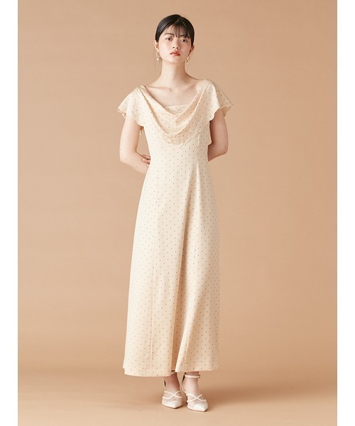 【たなか】 LILY BROWN エンブロイダリードレープドレス LILY BROWN｜エンブロイダリードレープドレス | Rakuten Fashion