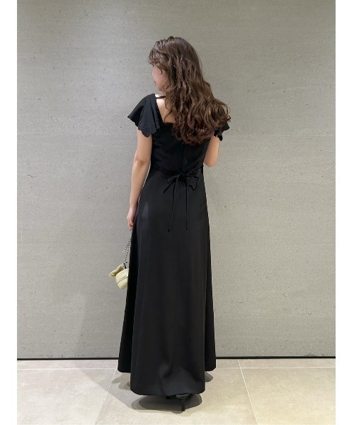 LILY BROWN ワンピース エンブロイダリードレープドレス