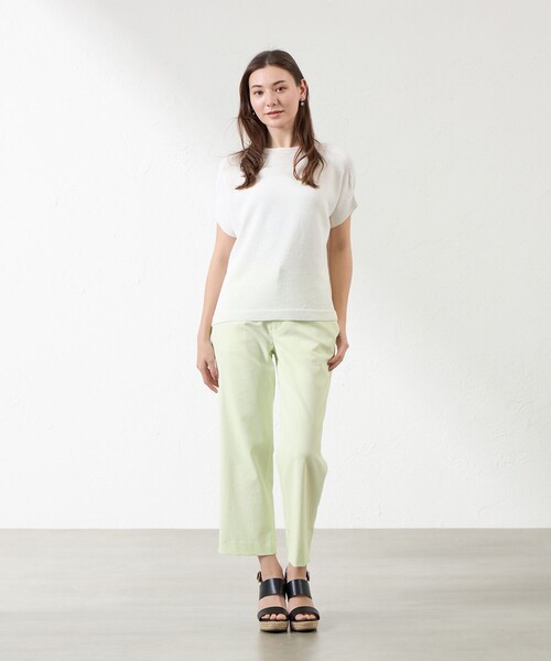 AMACA（アマカ） パンツ ドライオックスセミワイドクロップトパンツ