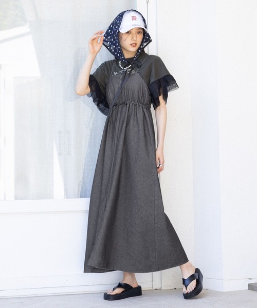 RAGEBLUE（レイジブルー） ワンピース フロントジップ/デニムキャミ