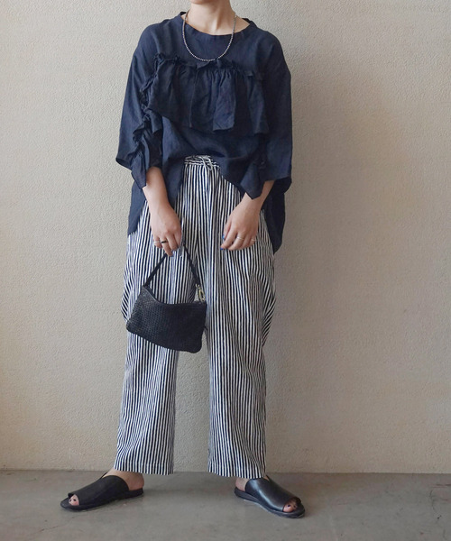 JOURNAL STANDARD LUXE パンツ CLストライプ イージーパンツ