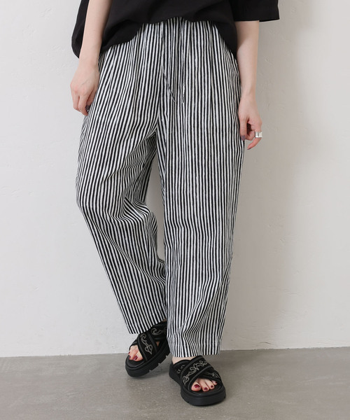オープニング 大放出セール STANDARD JOURNAL LUXE イージーパンツ CLストライプ パンツ パンツ