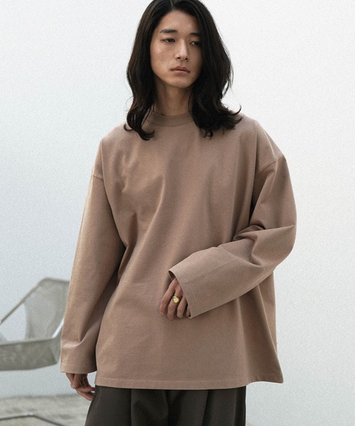 「WYM LIDNM」 長袖Tシャツ M グレー メンズ
