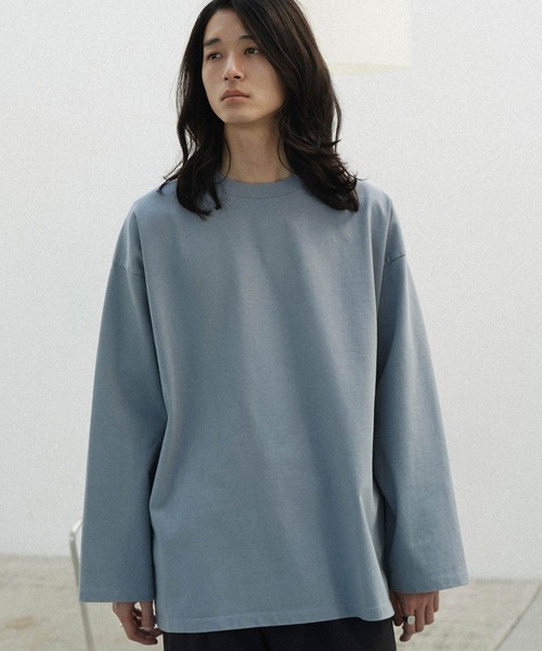 「WYM LIDNM」 長袖Tシャツ M グレー メンズ