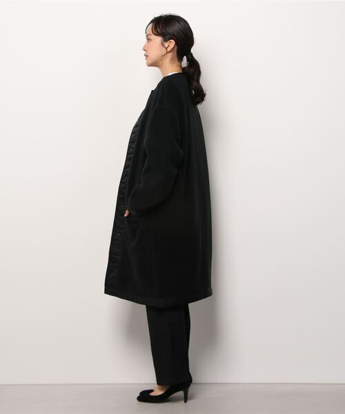 BEAUTY＆YOUTH UNITED ARROWS ノーカラーコート M ブラック レディース