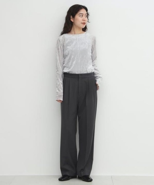 B：MING by BEAMS（ビーミング by ビームス） ワイドパンツ スラックス