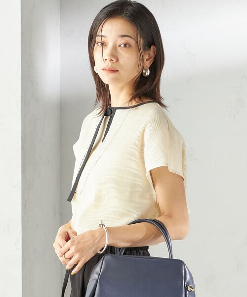 SHIPS for women / シップスウィメン 〈手洗い可能〉ウェーブ プリーツ 前後 2WAY ブラウス 手洗い可能〉ウェーブ プリーツ 前後 2WAY ブラウス（シャツ