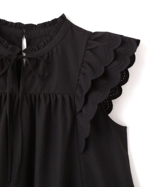 「JILL by JILL STUART」 半袖ブラウス FREE ブラック レディース JILL by STUART 「JILL STUART」 半袖ブラウス FREE ブラック