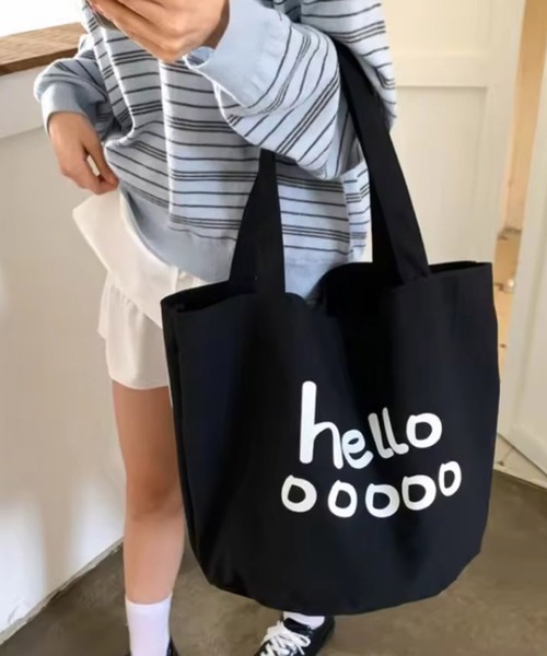 Port（ポート） トートバッグ 「 」 hello カラー ビッグ トートバッグ