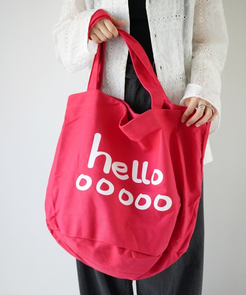 Port（ポート） トートバッグ 「 」 hello カラー ビッグ トートバッグ
