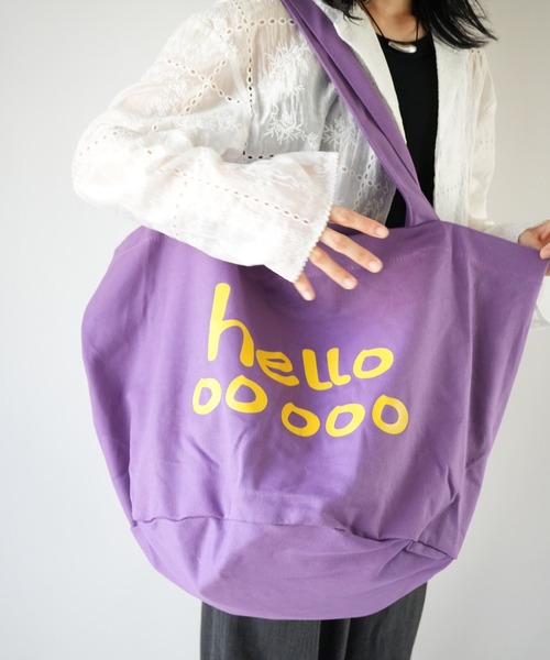 Port（ポート） トートバッグ 「 」 hello カラー ビッグ トートバッグ
