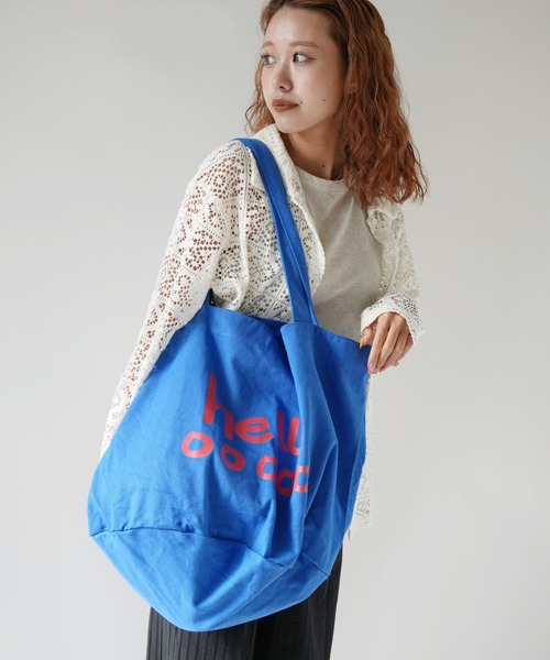 Port（ポート） トートバッグ 「 」 hello カラー ビッグ トートバッグ