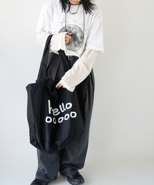 Port（ポート） トートバッグ 「 」 hello カラー ビッグ トートバッグ