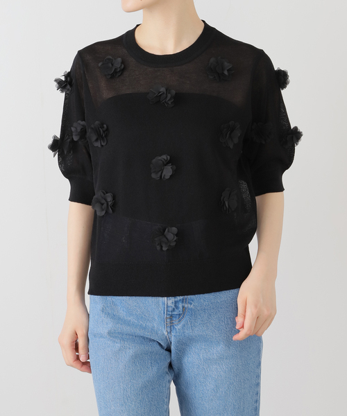 ニット セーター TORRAZZO DONNAティアードドッキングニット レディース 楽天市場】torrazzo donna（素材（生地・毛糸）ナイロン