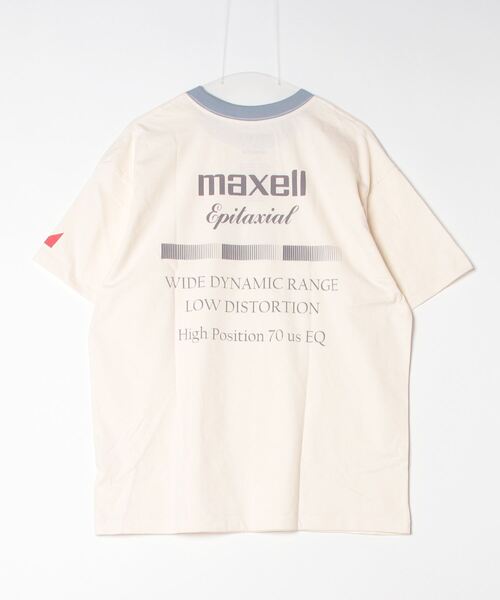 「maxell」 半袖Tシャツ L ナチュラル メンズ