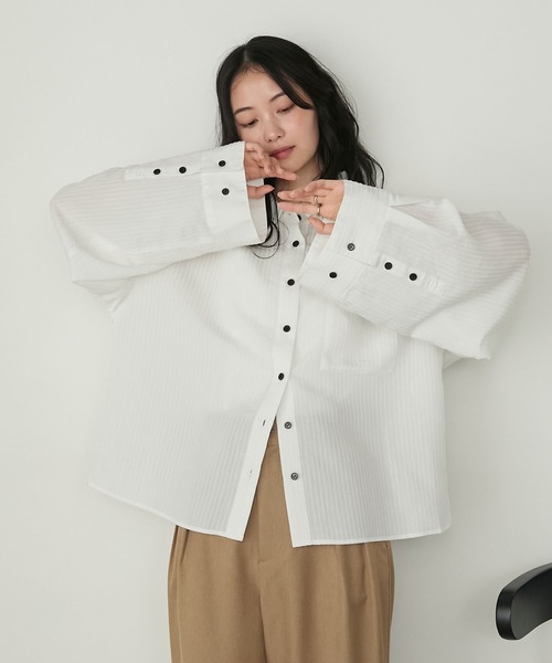 forksy.（フォルクシー） ブラウス シャツ 「forksy.」シャドー 