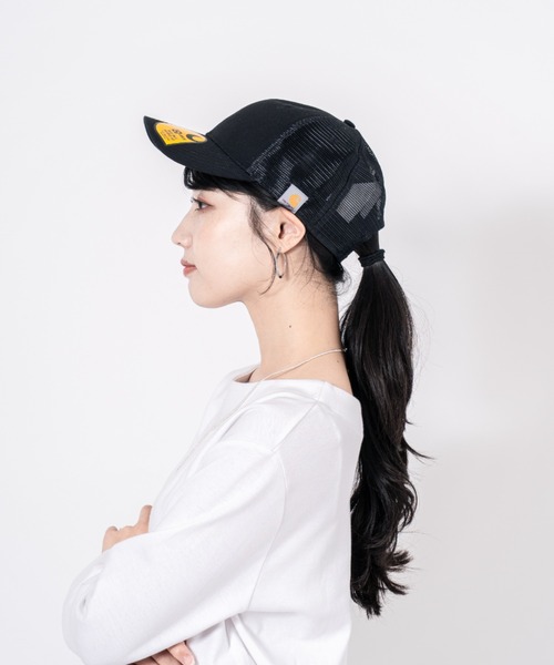 w*k様 Carhartt カーハート 黒 メッシュキャップ　アメリカ製　90s Carhartt（カーハート） メッシュキャップ キャップ 帽子 「CARHARTT