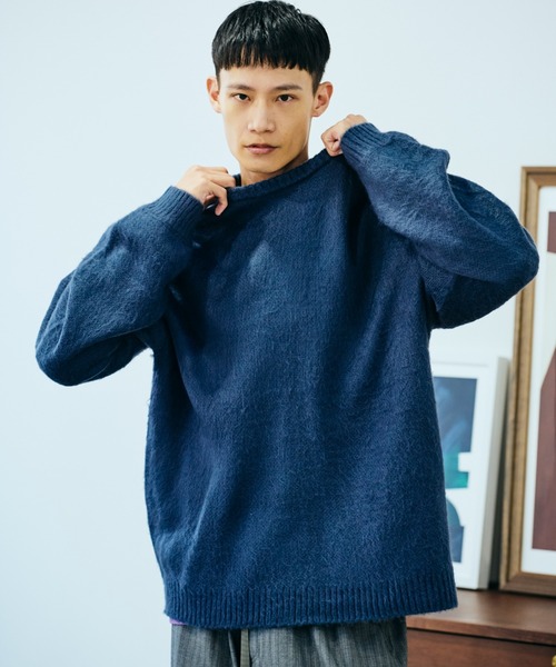 Stone  青 長袖トレーナー　セーター STONE ISLAND 青 ニット - メルカリ