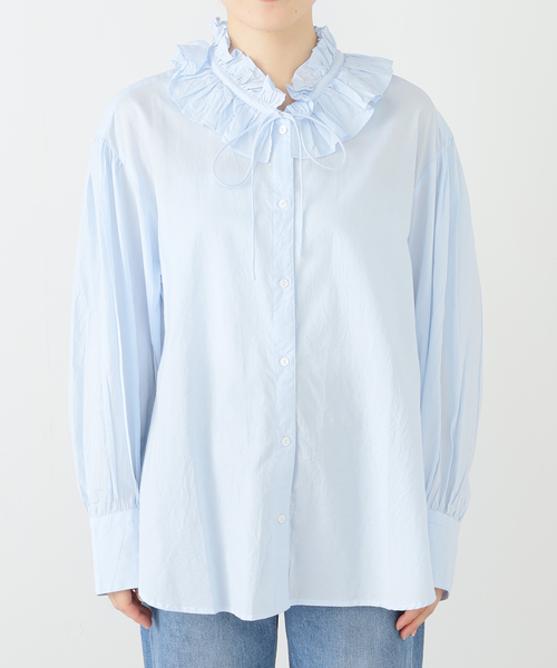 SLOBE IENA 定価1.1万円　フリルカラーチュニックブラウス SLOBE IENA 定価1.1万円 フリルカラーチュニックブラウス - メルカリ