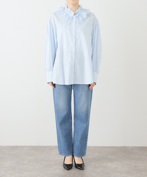 SLOBE IENA 定価1.1万円　フリルカラーチュニックブラウス SLOBE IENA 定価1.1万円 フリルカラーチュニックブラウス - メルカリ