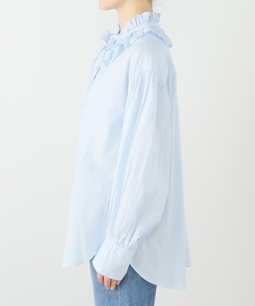 SLOBE IENA ブラウス シャツ フリルカラーブラウス レディース