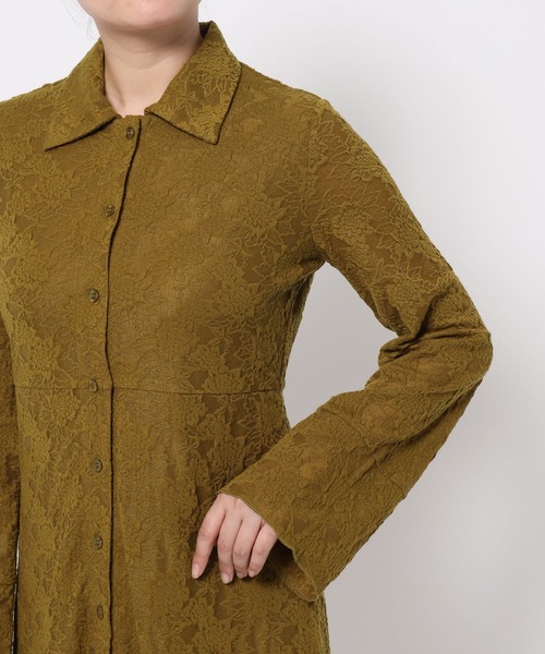 mysty woman（ミスティウーマン） ワンピース フラワージャガード