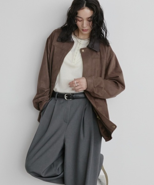 Aunt Marie's（アントマリーズ） ステンカラーコート コート レザー