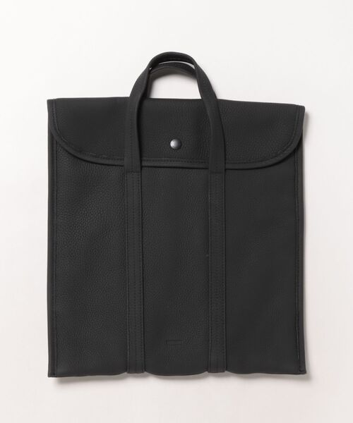 ブラックトートバッグ THE SOLE（ザソール）VERTICALE 縦型トートバッグ トリヨン・モーリス