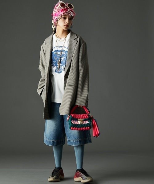 「GEVS.」 「SMILELAND」半袖Tシャツ M ブラック レディース_画像2