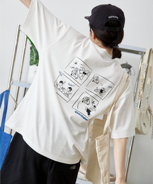 「kaoyorinakami」 半袖Tシャツ MEDIUM ホワイト メンズ_画像3