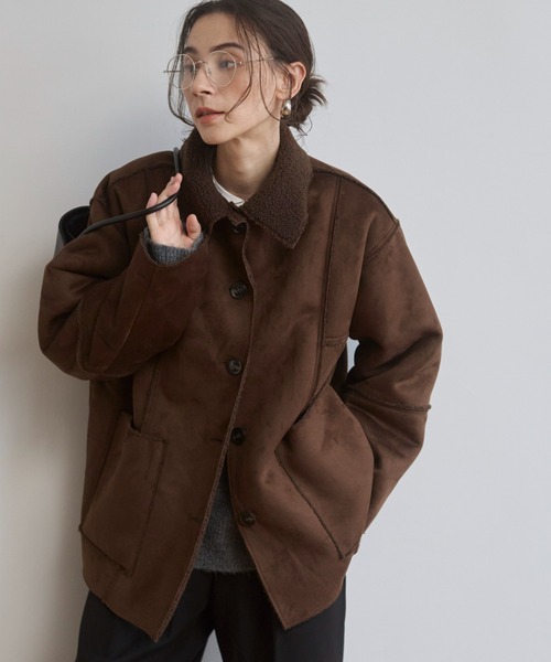 ムートンコート ボアコート フェイクムートンジャケット レディース | ANGIE | 20