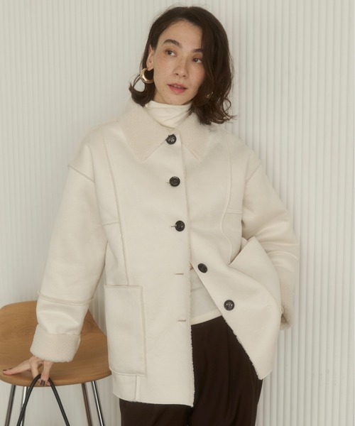 ムートンコート ボアコート フェイクムートンジャケット レディース | ANGIE | 12