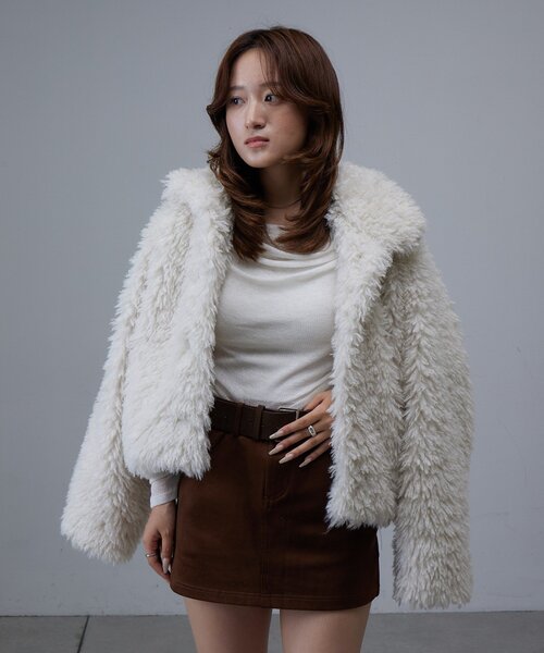 M-LINE コート アウター 「mline」プードルコート レディース