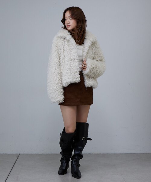 M-LINE コート アウター 「mline」プードルコート レディース