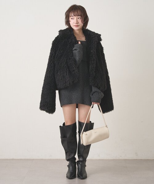 M-LINE コート アウター 「mline」プードルコート レディース