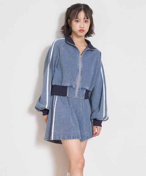 LOVETOXIC セットアップ デニムZIP SETUP キッズ 子供服 女の子
