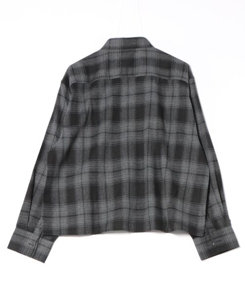 シャツ a.p.o.v. クロップド丈チェックネルシャツ メンズ レディース