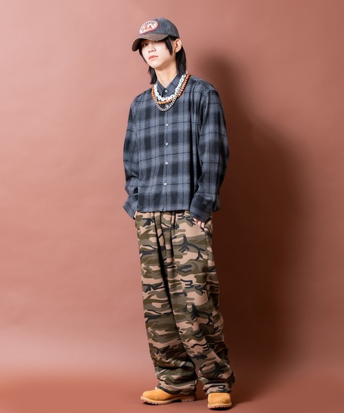 シャツ a.p.o.v. クロップド丈チェックネルシャツ メンズ レディース