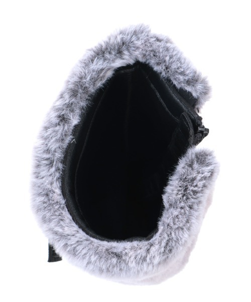 訳あり未使用【アクシーズファム】（L）ロングブーツ ファー レース スエード ファー付スエードロングブーツ[品番：IGAW0006911]｜axes femme