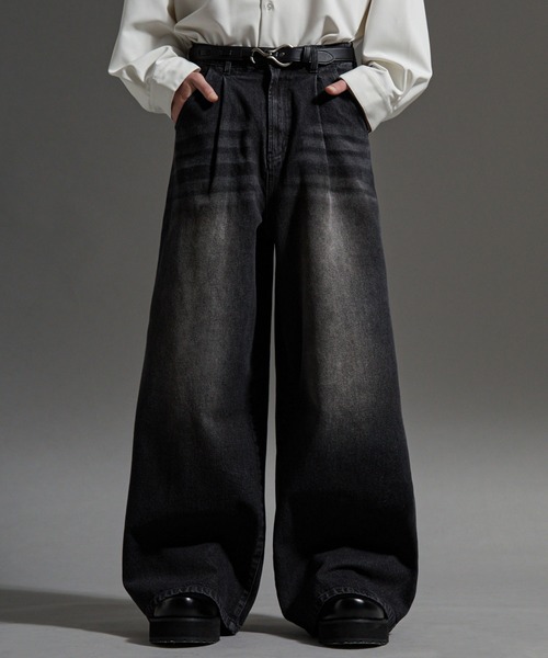 cussil（クシル） ワイドパンツ ジーンズ 「cussil/クシル」「12oz 