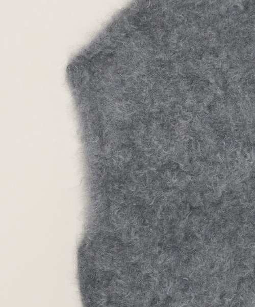 three dots（スリー ドッツ） ベスト ジレ ファーカシミヤ ベスト