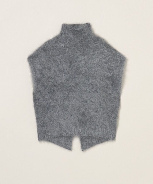 three dots（スリー ドッツ） ベスト ジレ ファーカシミヤ ベスト