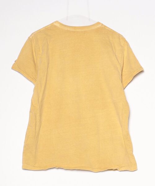 「SEVESKIG」 半袖Tシャツ L イエロー メンズ_画像2
