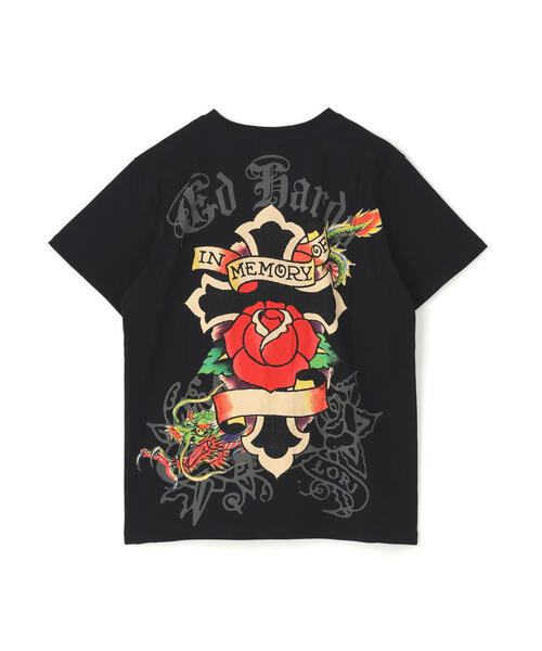 【Ed Hardy/エドハーディー】タグ付き♡リブロングTシャツ桜 スカル 薔薇 Ed Hardy（エド・ハーディー） tシャツ Ed Hardy/エド ハーディー/ECST