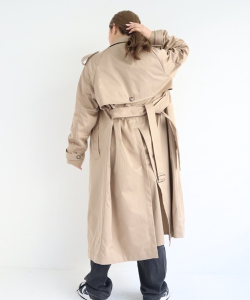 「FIG&VIPER」 トレンチコート FREE ベージュ レディース_画像9