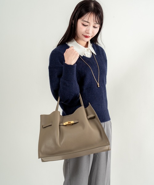 未使用✨ヴィオラドーロ レザー　トートバッグ VIOLAd'ORO（ヴィオラドーロ） トートバッグ 「VIOLAd'ORO/ヴィオラ