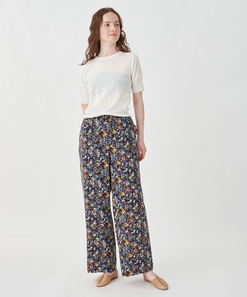 「SOULEIADO」 イージーパンツ 34 ブラック系その他 レディース