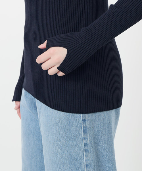 IENA（イエナ） ニット セーター 「追加」レース襟 RIBホール